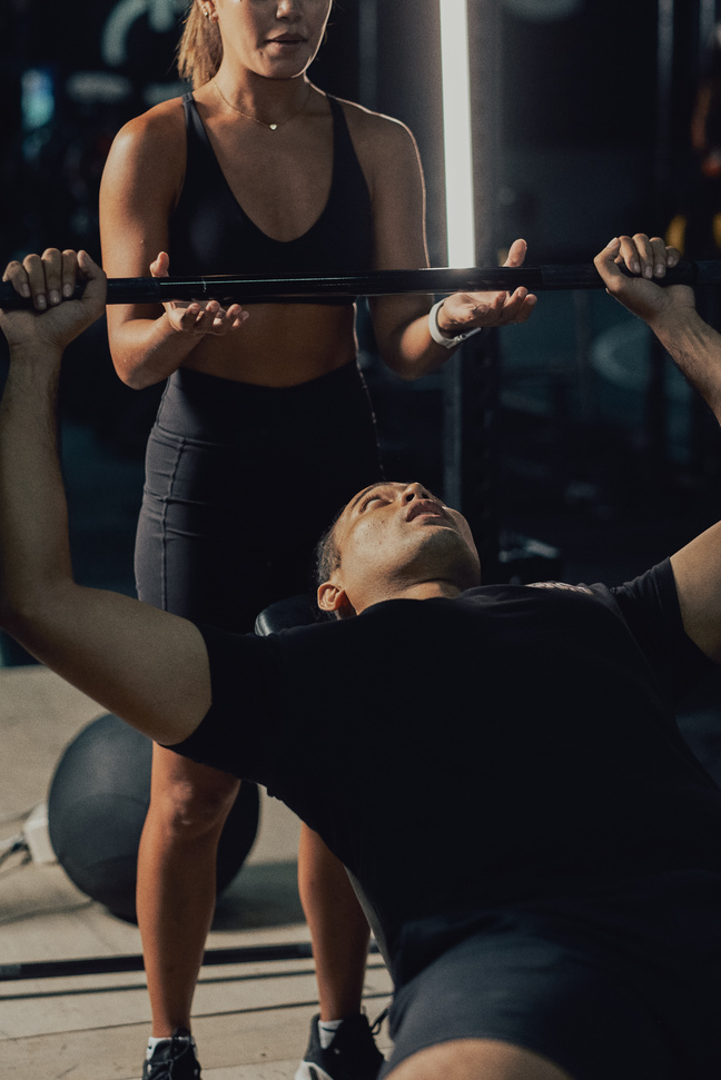 Female Trainers and Weightlifting Female Gym Instructor